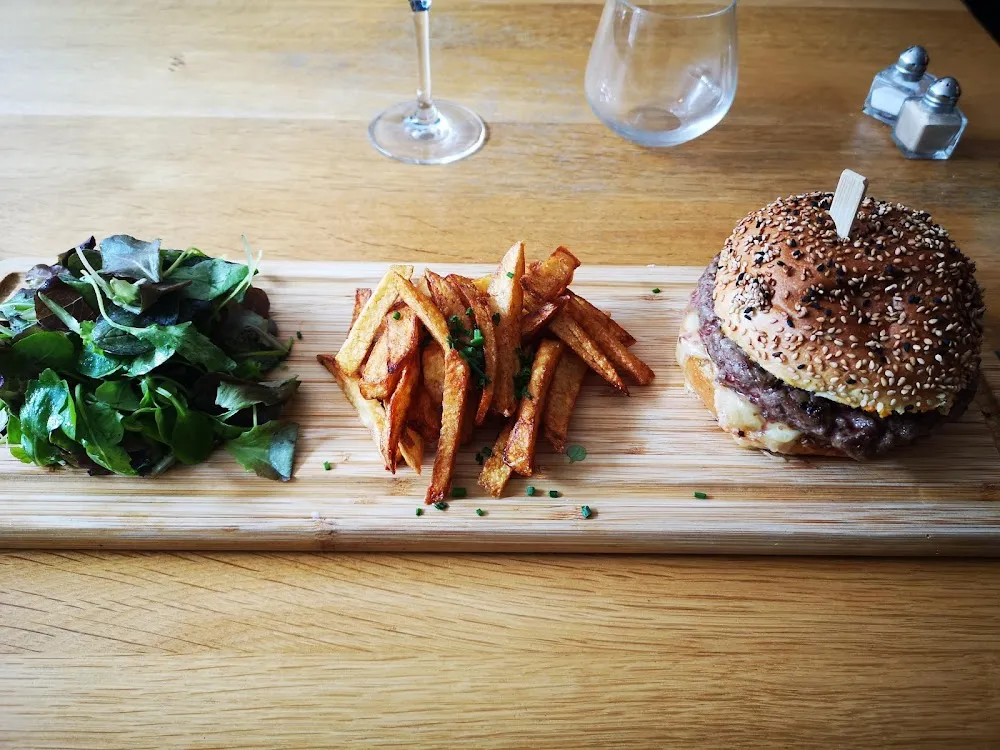 Burger Maroilles Aux Frites Maison